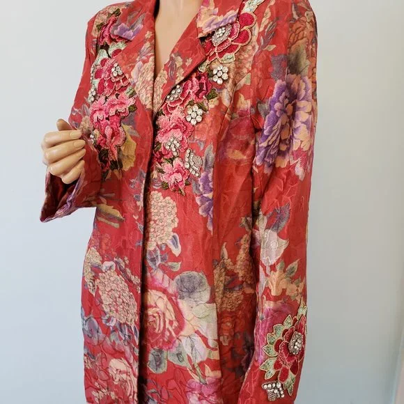 NWT JOHNNY WAS LA VIE FLEUR COAT. - Picture 13 of 17